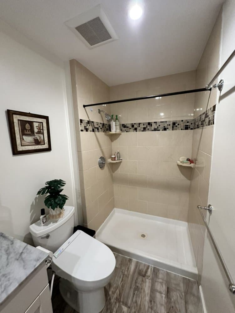 Walk-In Shower Remodel — Before & After
