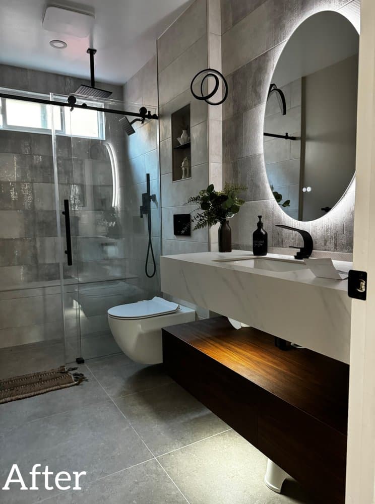 Modern Bathroom Remodel — Before & After