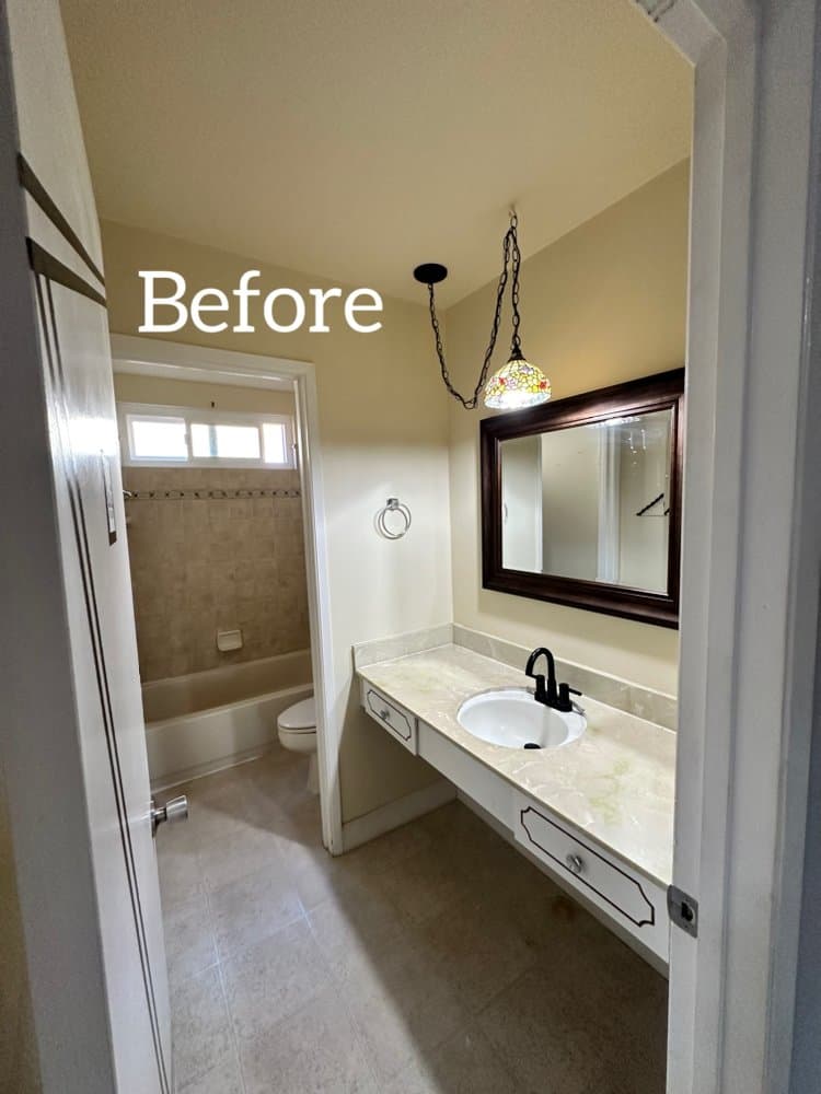 Modern Bathroom Remodel — Before & After 2
