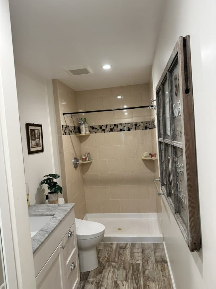 Walk-In Shower Remodel — Before & After 2